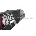 Couvre moteur carbone et kevlar rouge Eventuri pour Honda Civic Typ...