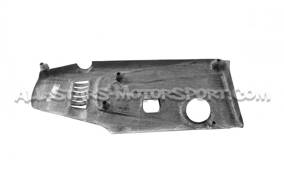 Tapa de motor de fibra de carbono y kevlar rojo Eventuri para Honda...