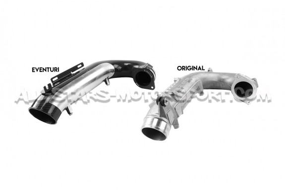 Tube d'entrée de turbo carbone Eventuri pour Honda Civic Type R FK2