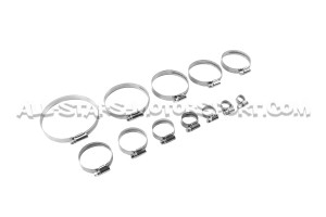 Stainless steel clamps for hoses from 8 to 110mm