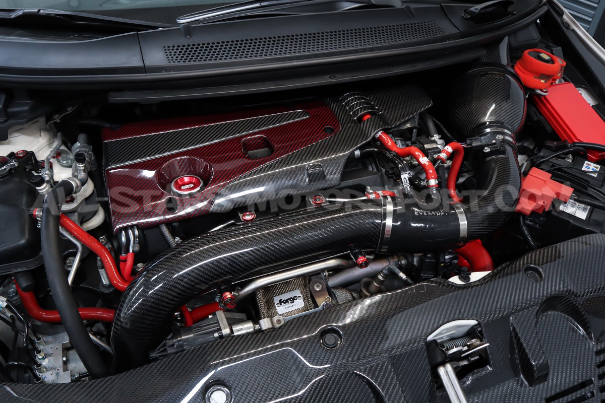Tube d'entrée de turbo carbone Eventuri pour Honda Civic Type R FK2