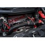Tapa de motor de fibra de carbono y kevlar rojo Eventuri para Honda Civic Type R FK2 / FK8 / FL5