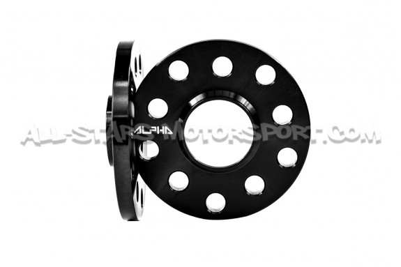 Separadores Alpha 5x100 / 5x112 de 5 a 15mm para Golf 4 / 5  / 6 / 7 / Polo / Scirocco