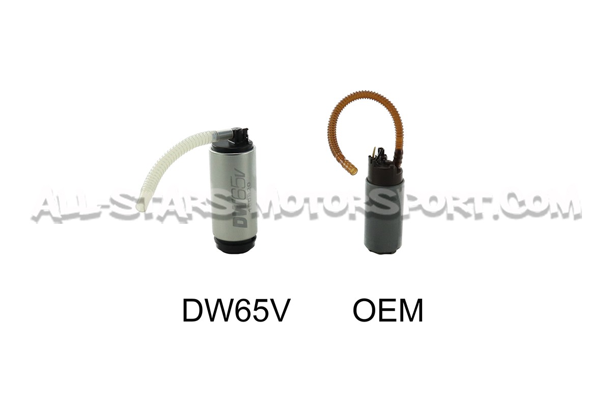 Deatschwerks Pompa Benzina DW65V 1.8T 2.0 TFSI AWD – In-Tank Con Kit Installazione, 335 L/h, Fino A 500 CV