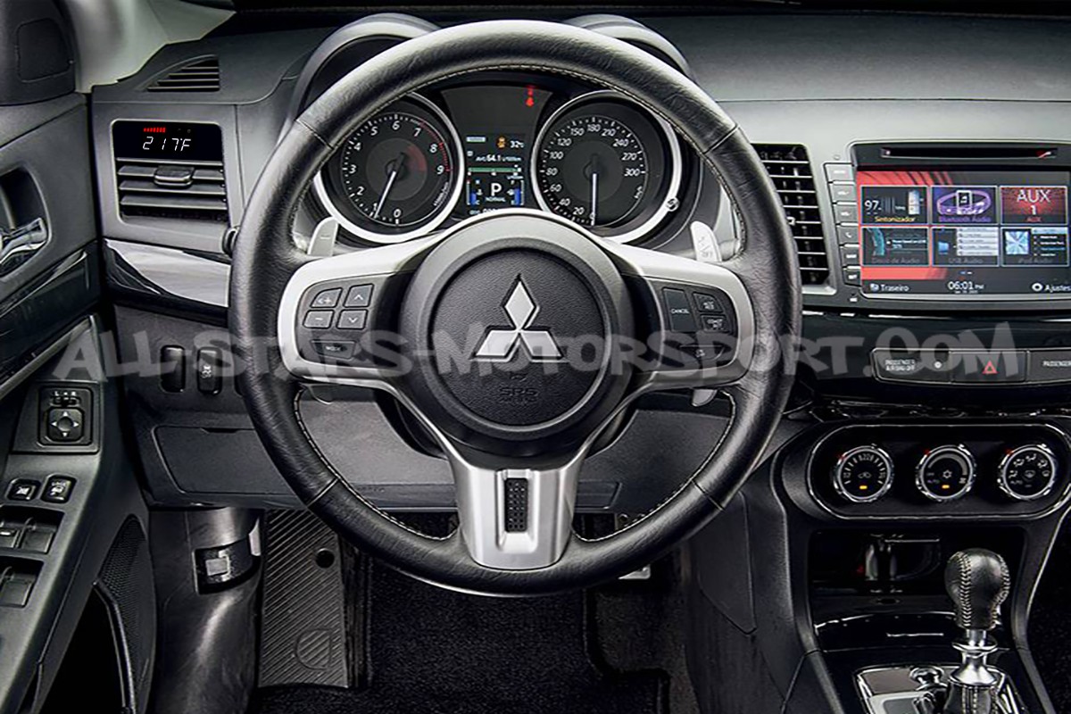 Reloj digital P3 Gauges para rejilla de ventilacion de Mitsubishi Lancer Evo 10
