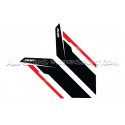 APR Sideburns Fender Decals Black or Silver / Red