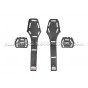 Cubiertas de fibra de carbono Eventuri para tapas traseras de asientos de BMW M3 F80 / M4 F8x / M2 Comp F87