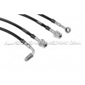 Flexibles de frein aviation Goodridge pour Leon 3 Cupra avec étrier...