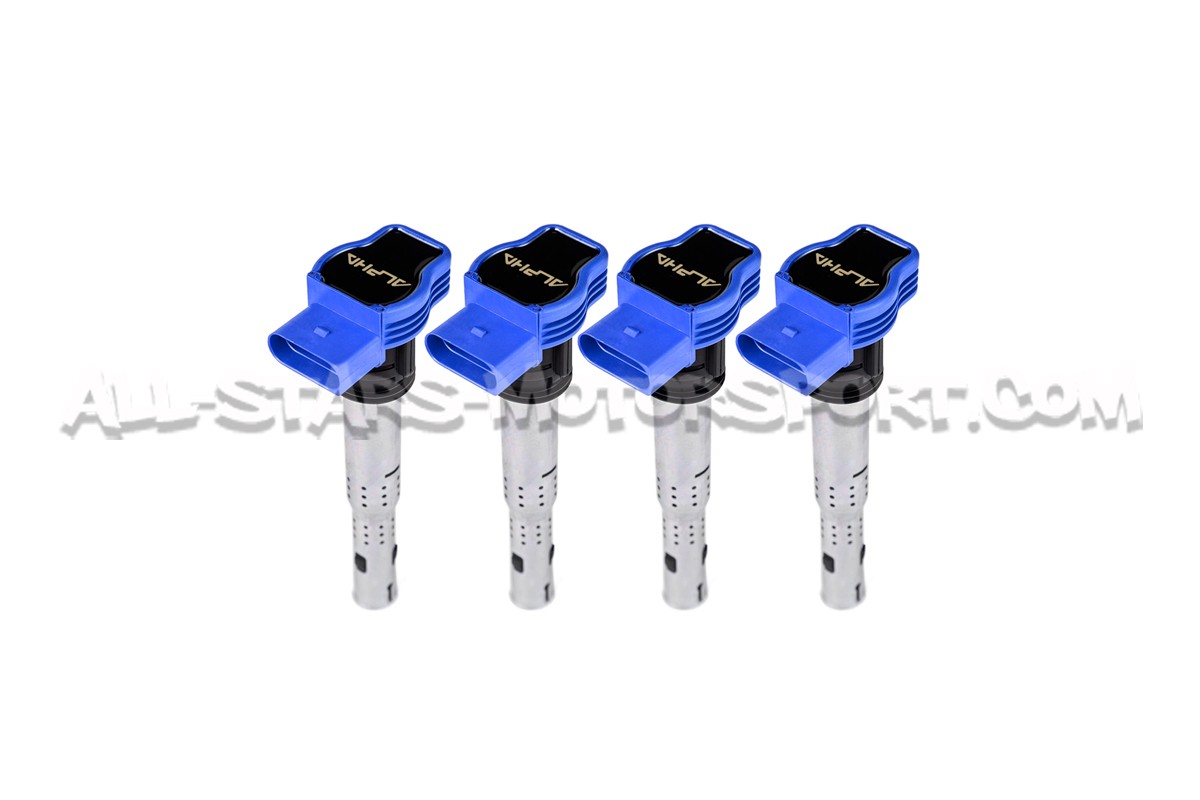 Bobines d'allumage Alpha Competition bleues pour 2.0 TFSI / 1.8T 20V
