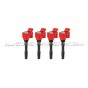 Alpha Competition red ignition coils for S3 8V / Golf 7 GTI / R / Leon 3 Cupra / TT 8S 2.0 TFSI EA888.3