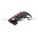 Couvre moteur carbone et kevlar rouge Eventuri pour Audi RS3 8V.5 /...