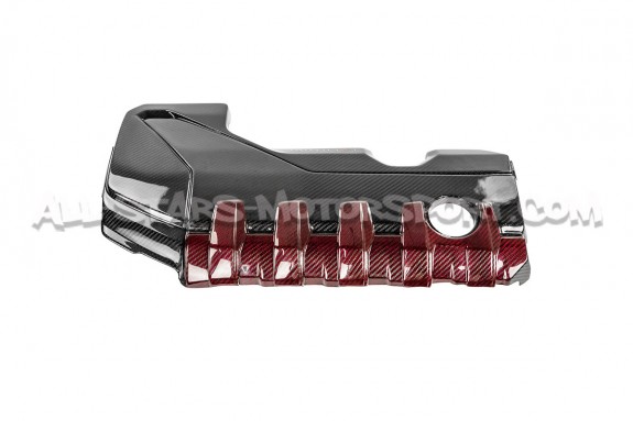 Couvre moteur carbone et kevlar rouge Eventuri pour Audi RS3 8V.5 /...