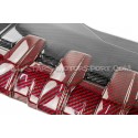Couvre moteur carbone et kevlar rouge Eventuri pour Audi RS3 8V.5 /...