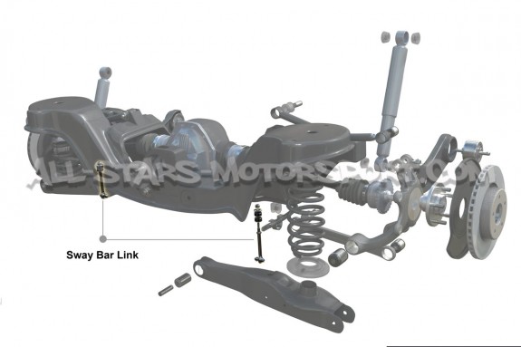 Biellettes de barre stab arriere reglables Whiteline pour Ford Focu...