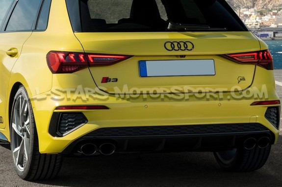 Sticker autocollant TFSI 4xx rouge, blanc ou noir