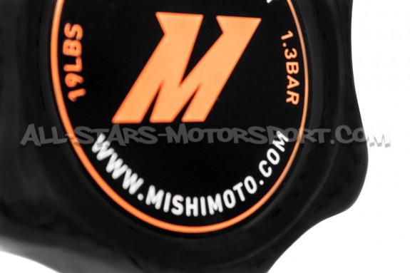 Tapa de radiador Mishimoto 1.3 bars negro o de fibra de carbono