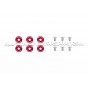 Kit de tornillos M6 y arandelas anodizadas Fender Washers Mishimoto