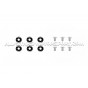 Kit de tornillos M6 y arandelas anodizadas Fender Washers Mishimoto