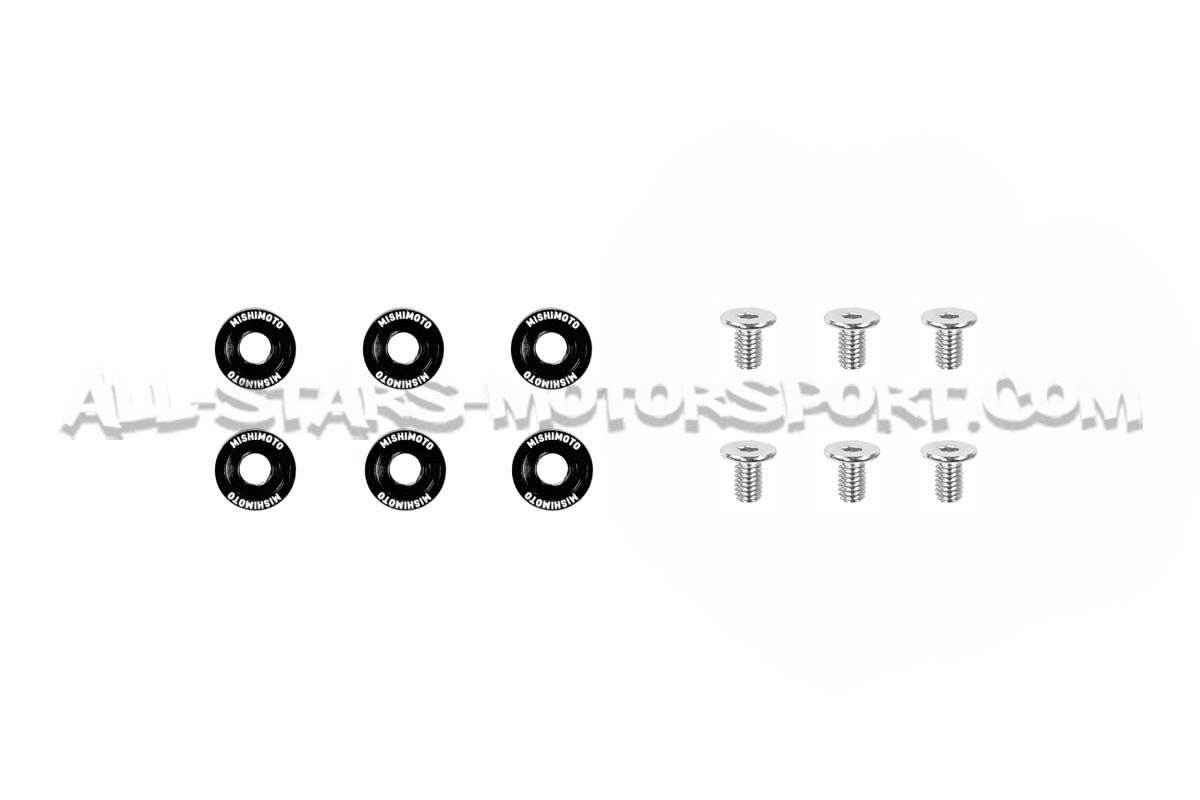 Kit de tornillos M6 y arandelas anodizadas Fender Washers Mishimoto