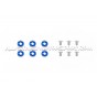Kit de tornillos M6 y arandelas anodizadas Fender Washers Mishimoto