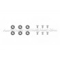 Kit de tornillos M6 y arandelas anodizadas Fender Washers Mishimoto