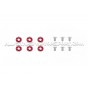 Kit de tornillos M6 y arandelas anodizadas Fender Washers Mishimoto