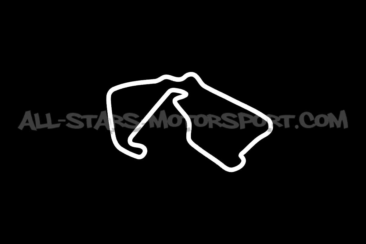 NURBURGRING CIRCUIT RACING TRACK COULEUR AUTOCOLLANT STICKER 15cm