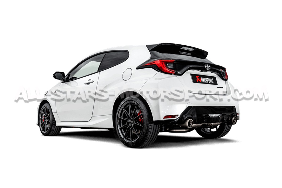 Escape Akrapovic slip-on de titanio para Toyota Yaris GR