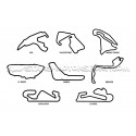Autocollant sticker circuit Nurburgring / Spa / Estoril / Monaco / ...