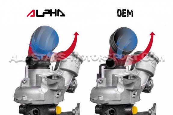 Inlet de turbo Alpha Competition para Audi S3 8V / TT 8S / Golf 7 G...