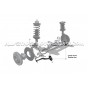Brazos de suspensión radiales delanteros Whiteline para BMW M3 F80 / M4 F8x