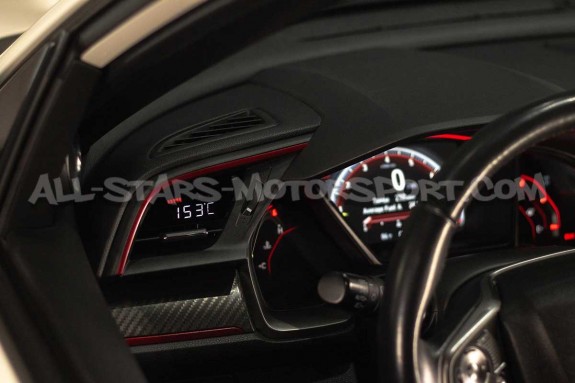 Manomètre multi digital P3 Gauges pour Honda Civic Type R FK8