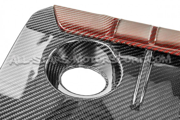 Toyota Yaris GR Eventuri Carbon Fiber / Red Kevlar Engine Cover