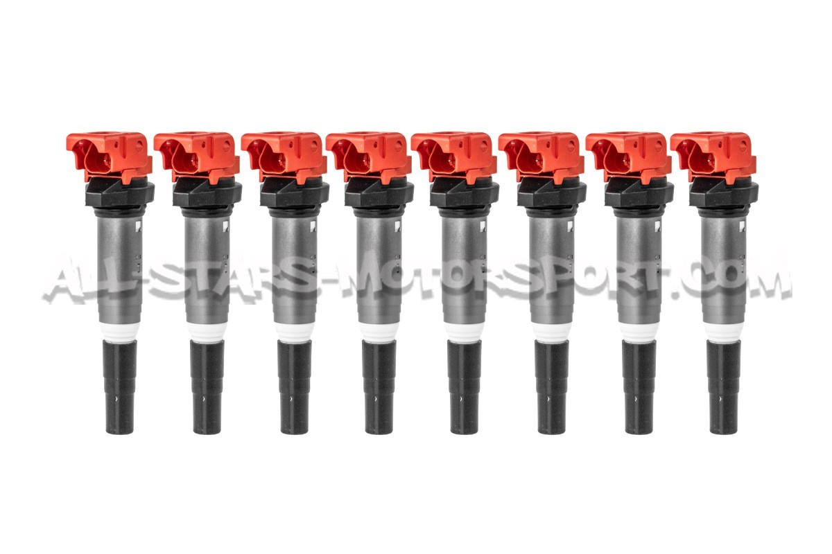 Bobines d'allumage Dinan rouge pour BMW M5 / M6 F1x et M5 / M8 F9x S63