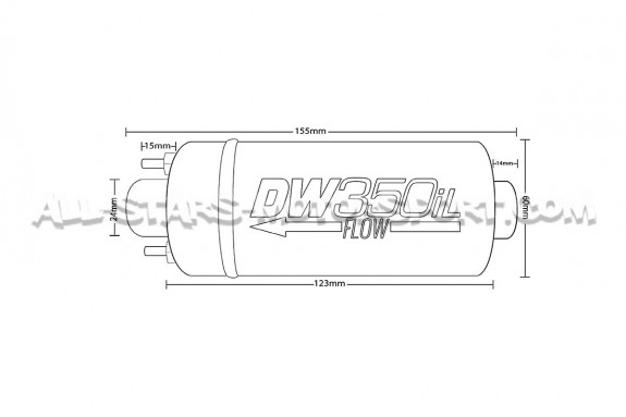 Pompe a essence externe Deatschwerks DW350iL 350lph universelle
